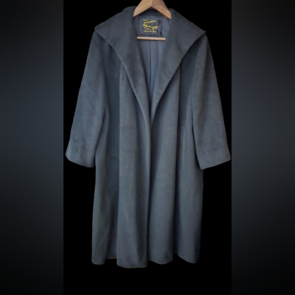 Utah Tailoring Mills Vintage 100% Chinese Cashmere Open Swing Coat